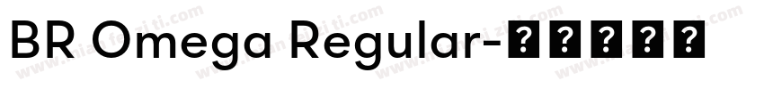 BR Omega Regular字体转换